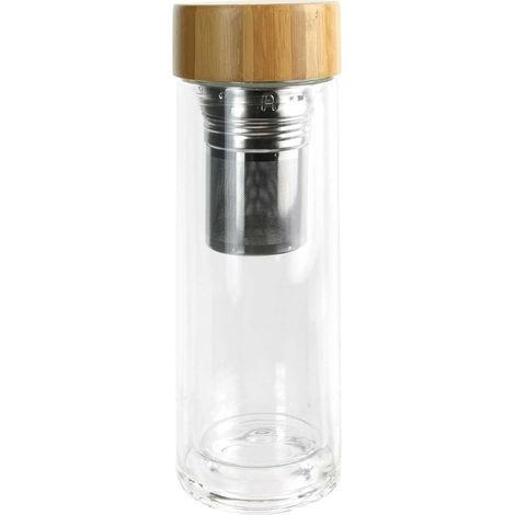 Bouteille en Verre Double Paroi 33cl avec Infuseur - INFUZZ (1/4)