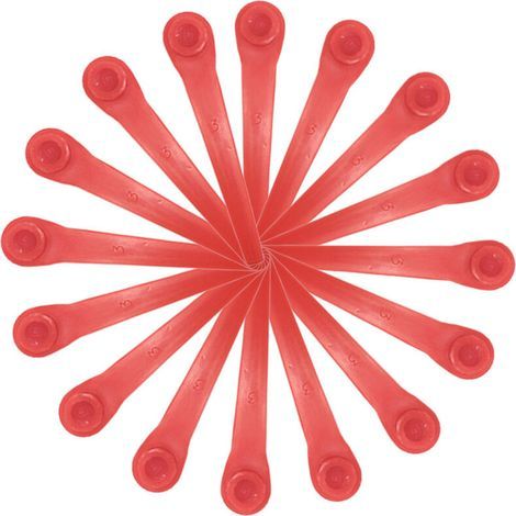 Lot de 100 Lames en Plastique compatibles avec Coupe-Bordure Gardena, Lames de Rechange pour Coupe-Bordures Gardena et Coupe-Bordures sans Fil. (1/5)