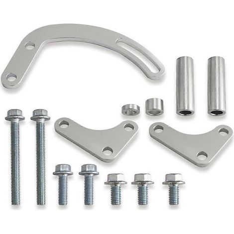 Support de pompe de direction assistée pour SBC compatible avec les pompes à eau longues Chevrolet 350 Small Block LWP 551522 réglables