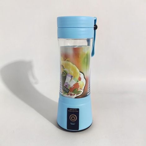 Blender Portable Fresh Juice Blender Mixeur Smoothie USB Rechargeable Mixer Blender pour Fresh Juice Smoothie Shakes Bébé Presse Fruits Portatif de Voyage à Domicile (Blue) (1/4)
