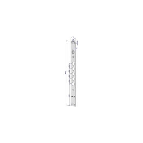 Serrures avant pour portes blindées en acier inoxydable Int.28 Fr2500 - (FR2500XAI28)