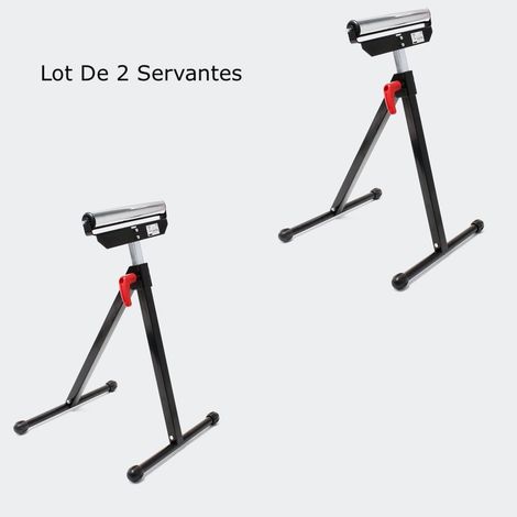 2 Servantes à Rouleau, D'Atelier Et Réglables En Hauteur, Max 60 Kg (1/5)