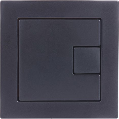 Roper Rhodes TR9028 Black Square Dual Flush Plate Button - TR9001 TR9002 TR9009
