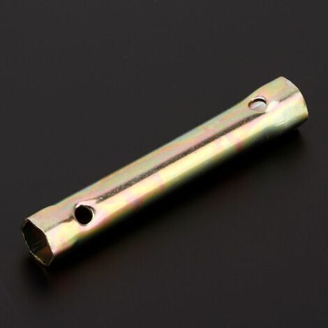 Outil de clé d'allumage 16 / 18mm, clé à douille de bougie d'allumage en métal, portable léger 130mm pour bougie d'allumage de démontage de moto (1/4)