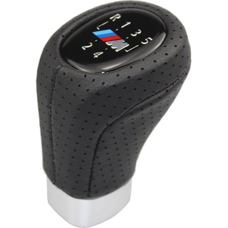 Geeignet für BMW-Schaltgetriebe, inklusive Schaltknauf, Gangwahlschalter, Ledergriff, schwarzem 3D-M-Logo, 6-Gang-Getriebe, ein Paket. (1/4)
