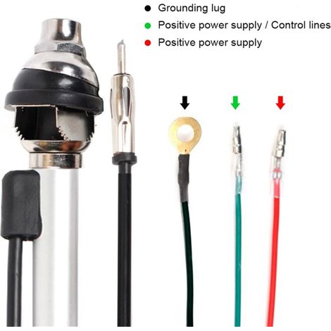 Antenne télescopique automatique à alimentation électrique pour véhicules extérieurs
