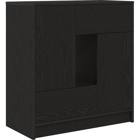 Maison Exclusive - Aparador con cajones y puertas roble negro 70,