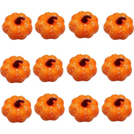 Citrouilles Artificielles 12 Pièces, Petits Cadeaux Festifs Réalistes en - MMCD-ZGL-05341 (1/5)