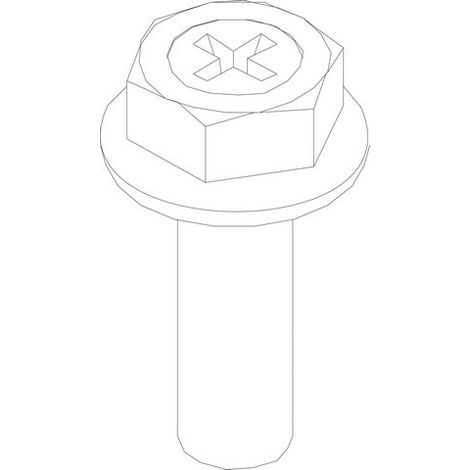 Pièce détachée BOSCH TTNR : 87134011300 Vis M6x20 (10x)