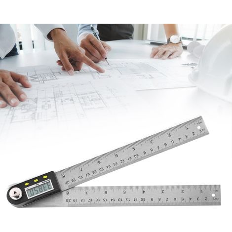 2-in-1 Digital-Winkelmesser aus Edelstahl 0-200 mm/8" (1/5)
