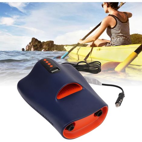 Pompe à air électrique haute pression 12V montée sur véhicule pour SUP paddleboard, 22 psi, adaptée aux tentes gonflables, bateaux gonflables, vedettes et kayaks (surpoids). (1/5)