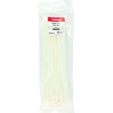 TIMCO Cable Ties Natural - 4.8 x 300