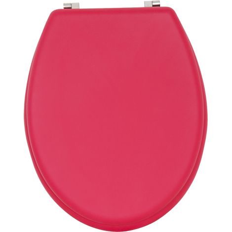 MSV Sedile WC Grigio MDF & S/S Soft Touch, Rosa (1/5)