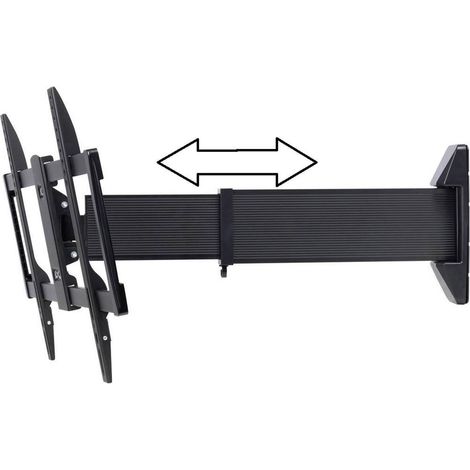 Support mural TV inclinable mobile rotatif extensible SP4930872 – Convient pour écran 94 cm (37) à 177,8 cm (70) – Charge max 40 kg – Norme VESA 600x400 – Speaka Professional