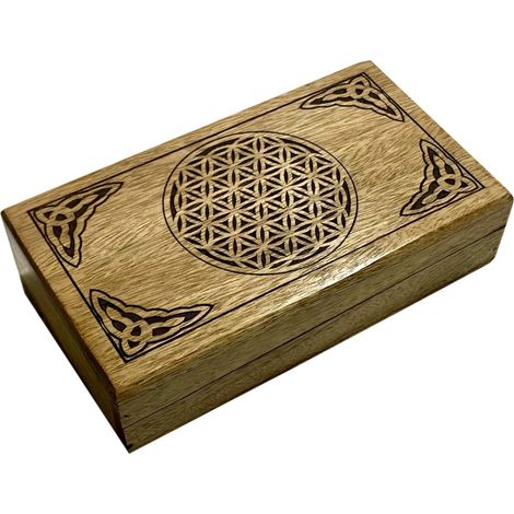 Flor Vida Med Box - Elegante contenitore in legno per la decorazione e l'organizzazione della casa