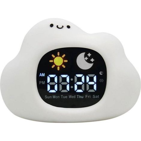 Réveil pour enfants - réveil - réveil enfant - Pat Lumière apaisante changeante de couleur - Lampe décorative pour chambre (1/5)