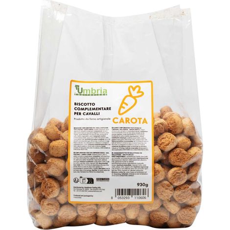 UMBRIA EQUITAZIONE BISCOTTO VEGETALE PER CAVALLI GUSTO CAROTA (930 g.) (1/3)