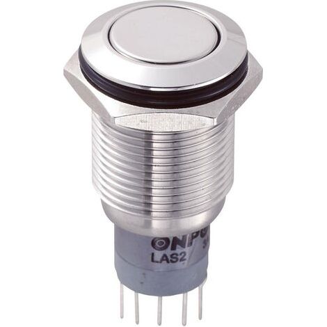 BOUTON-POUSSOIR ANTIVANDALISME TRU COMPONENTS LAS2GQF-22/S/P 701943 250 V/AC 3 A 2 X ON/(ON) À RAPPEL 1 PC(S) (1/4)