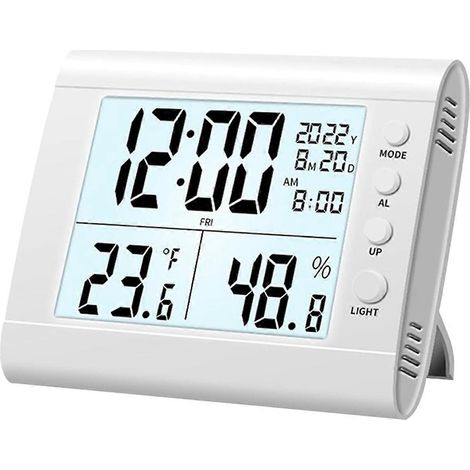 Digitaler Wecker, Geschenk für Freunde und Kinder Weiß (1/5)