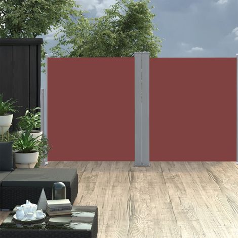 Auvent latéral rétractable,Marquise Anti-UV,Auvent facile à assembler Marron 140 x 600 cm -FR44937 (1/5)