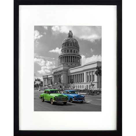 Cadre photo/affiche A3/A4 29,7 x 42 cm, noir classique, MDF, BD art