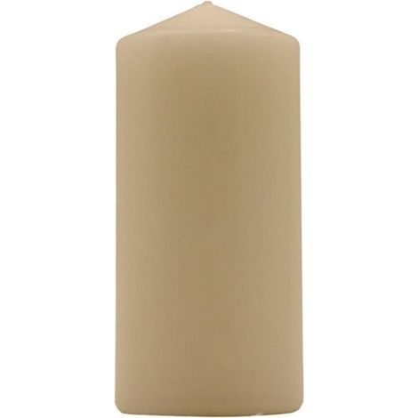 TRADE SHOP - Set 12pz Candela Crema Forma Cilindrica 150x70mm Decorazioni Interni Centrotavola 032388 - (1/3)
