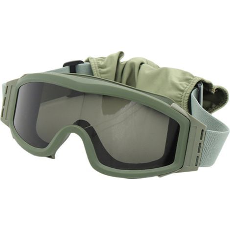 Multifunktionale Schutzbrille mit Antibeschlagbeschichtung für Trainingsschutz, Grün (1/5)