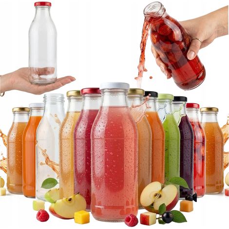 20 bottiglie di succo di miele Kubuś da 500 ml in vetro con tappo (1/5)