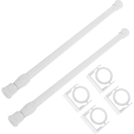 Lot de 2 barres porte-serviettes murales télescopiques en plastique, s (1/5)