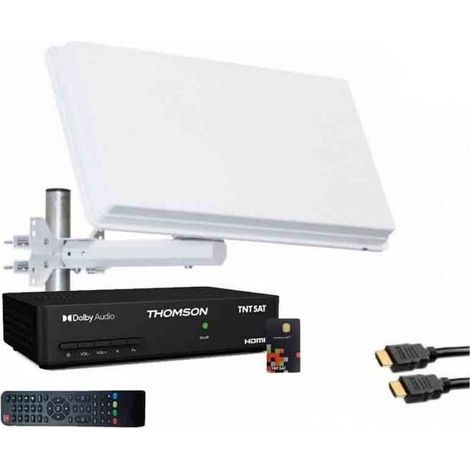 Antenne Satellite - SELFSAT - H30D - LNB Single - Récepteur TNTSAT - 1 Sortie Intégrée