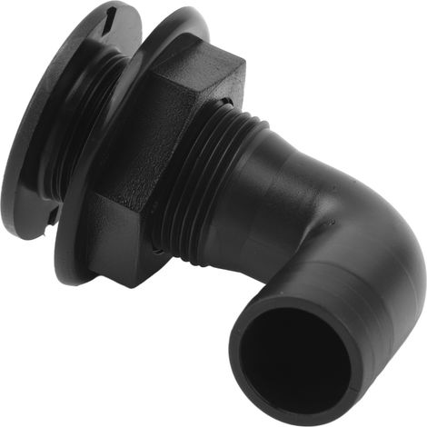 Passe-coque marin étanche, ergonomique, fiable et robuste à 90° pour yachts et bateaux (noir) (1/5)