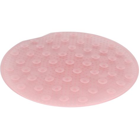 Tapis de massage pour les pieds et le dos, tapis de massage antidérapant à ventouses, adapté à une utilisation dans la salle de bain (rose) (1/5)