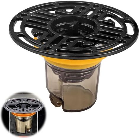 Attrape Cheveux Douche, Filtre Evier Cuisine Robinet Eau Intégré, Double Couche Bouchon Evier, Convient pour Cuisine, Salle de Bain, Empêchant Corps Étrangers et Moustiques (1/4)