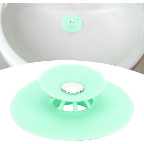 Bonde de sol en silicone, crépine d'évier à pression, bouchon de vidange pour baignoire, salle de bain et cuisine (1/5)