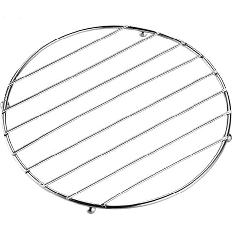 Dessous de plat en acier inoxydable résistant à la chaleur, rond, protecteur de table en métal anti-brûlure, robuste et isolé, la cuisine (1/5)