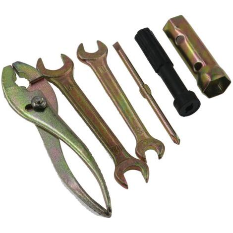 Kit d'Outils de Réparation Moto - Clé à Douille Manuelle pour Bougie d'Allumage - Trousse de Dépannage d'Urgence (1/5)
