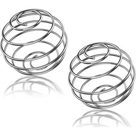 Lot de 2 boules mélangeuses en acier inoxydable, 2 pièces supplémentaires, shaker, fouet, shaker, tasse, boule de mélange de protéines, boule de mélange de protéines en acier inoxydable (1/5)