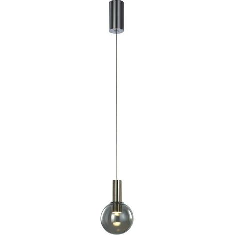 Italux Aria - Lámpara colgante LED moderna de cromo, blanco cálido 3000K 84lm (1/2)