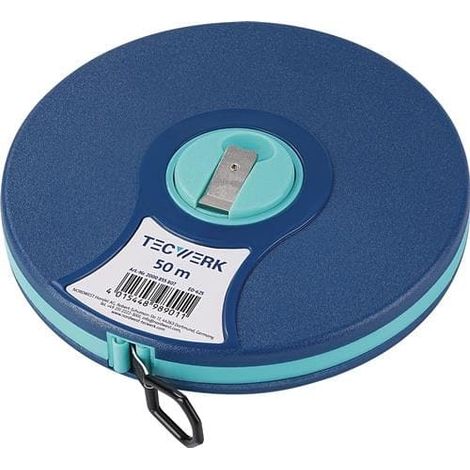 TECWERK Kapselbandmaß L.50m Bandbr.13mm 2 mm/cm EG II ABS Nylon-Fiber TECWERK (1/3)
