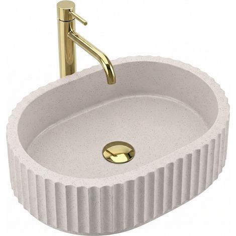 AUFSATZWASCHBECKEN REA MARGARET BEIGE (1/4)