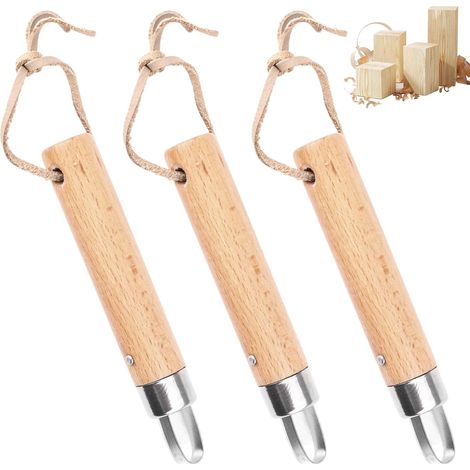 3 Pièces Couteau Sculpture Bois, Couteau à Rond Pour Sculptur Sur Bois, Pour Inciser et Sculpter le Bois Débutants Et Sculpteurs Confirmés (1/5)