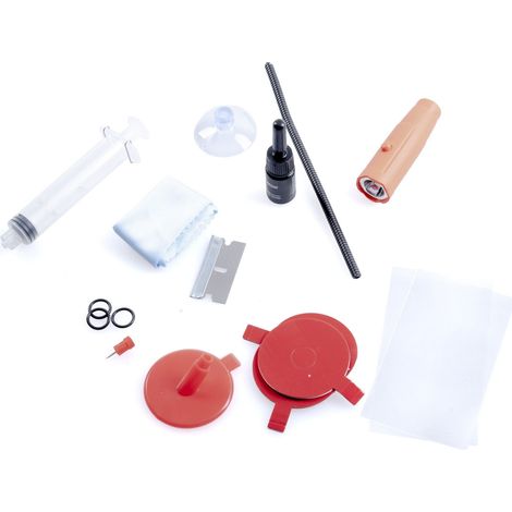 Kit de réparation de vitres professionnel avec lampe UV (1/4)