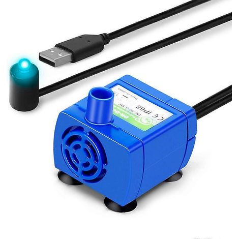 Pompe à eau pour animaux, compatible avec chats et chiens, distributeur d'eau pour plusieurs animaux (1/5)