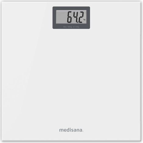 Pese-personne - MEDISANA - PS 404 - 180 kg max - Verre blanc glacier