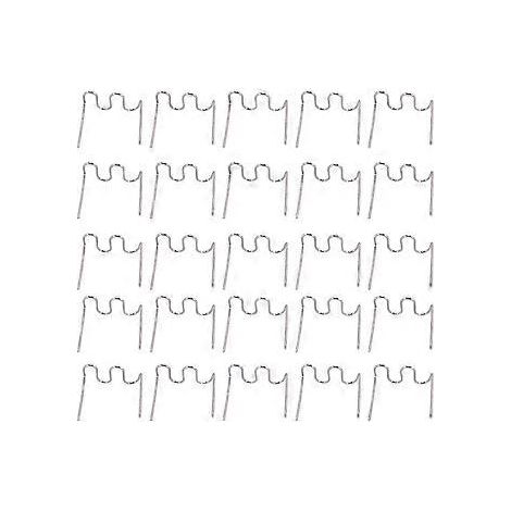 1000 agrafes chauffantes de 0,6 mm pour agrafeuse thermique, réparation de plastique, agrafes ondulées, réparations de carrosserie, pare-chocs, agrafes ondulées en S de 0,6 mm (1/5)