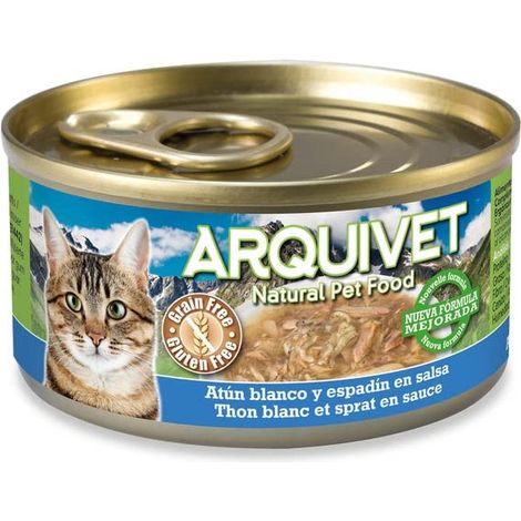 ARQUIVET Arquivet Nourriture Humide pour Chat au Thon Blanc en Sauce et spadin 110 g (8435117879935)