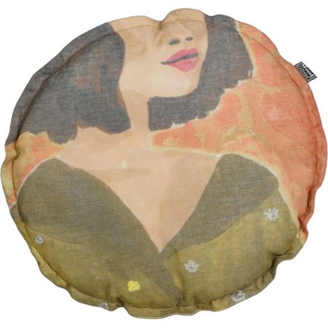 Mica Kissen Dame grün 12 x Ø 40 cm Dekokissen