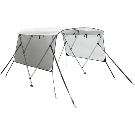 Maison Exclusive - Bimini di Prua Pareti Laterali Rete 3 Arc183x(185-198)x137cm (1/5)