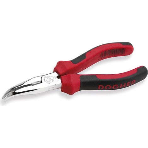 Zange, halbgebogenes Maul, mit Schnitt, CrV (160 mm)  DOGHER 209-160