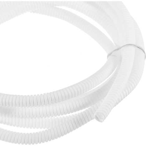 Gaine Fendue Tubulaire 6.5mm Protège-Câbles Blanc (1/5)